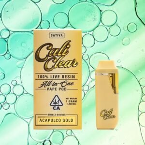 cali clear acapulco gold live resin disposable vape 1g thc cart