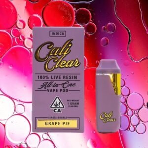 cali clear grape pie live resin disposable vape 1g