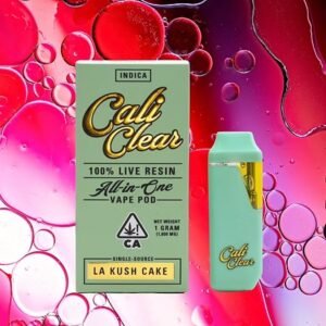 cali clear la kush cake live resin disposable vape 1g thc cart