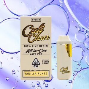 cali clear vanilla runtz 1g live resin all in one vape pod hybrid 